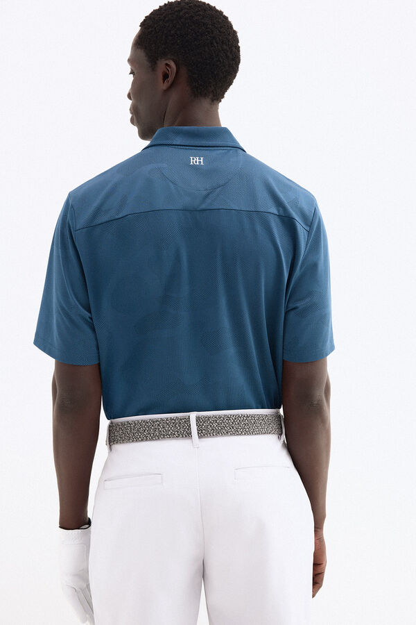 Pedro del Hierro Polo jaquard golf Azul