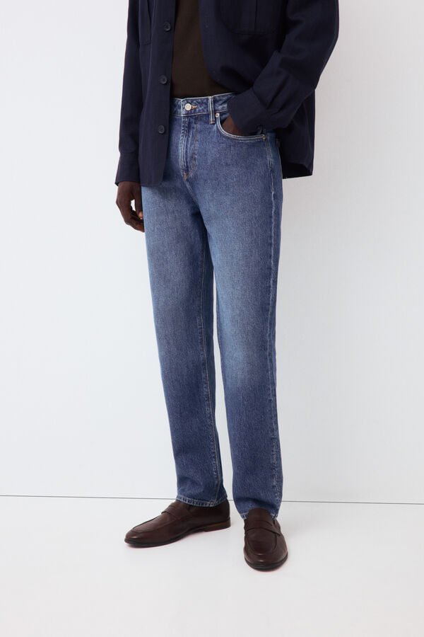 Pedro del Hierro Pantal&oacute;n vaquero regular fit Azul