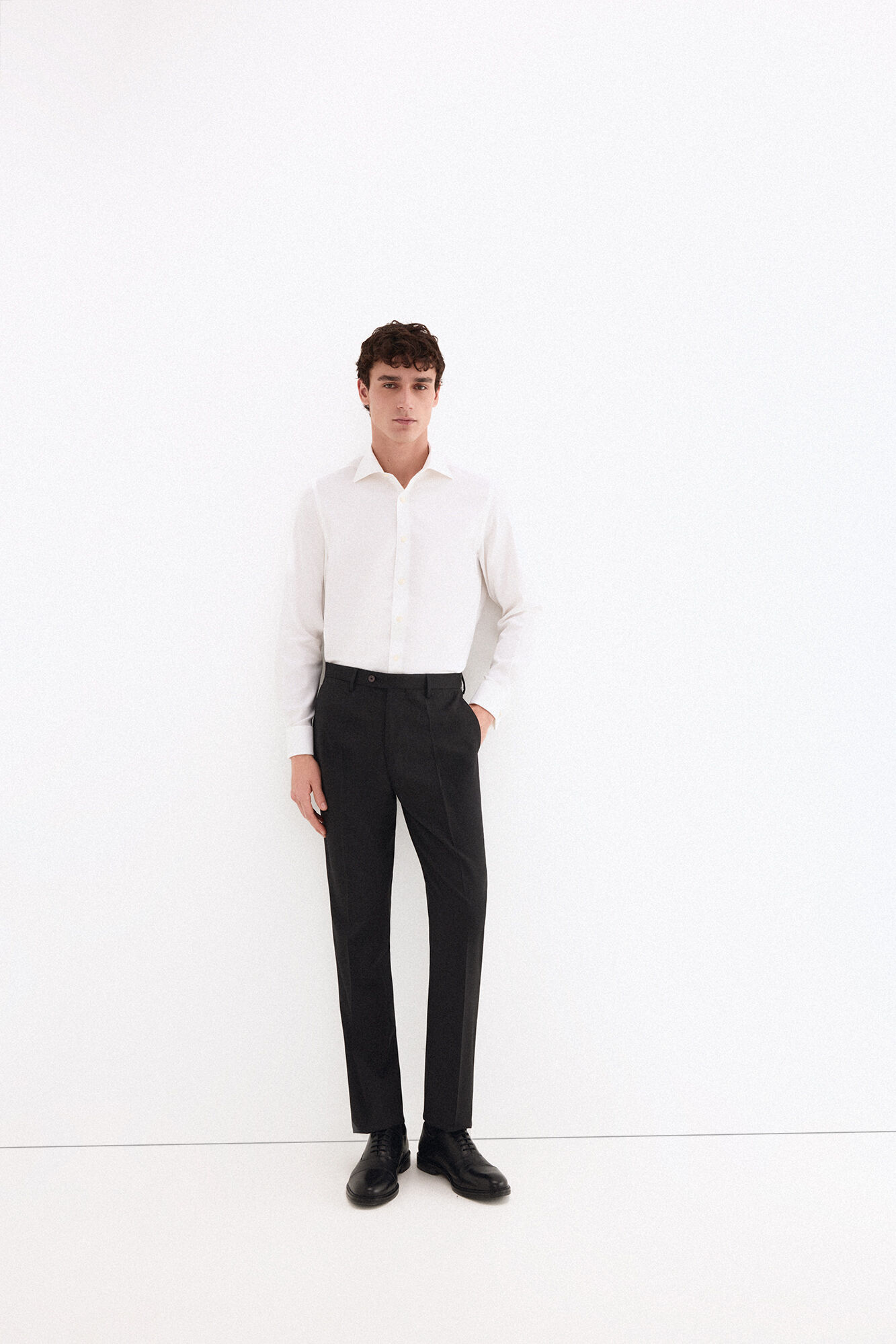 Pedro del Hierro Pantal&oacute;n liso bi-stretch tailor