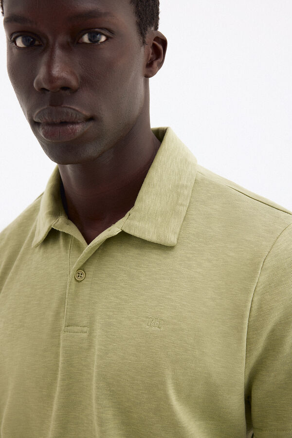 Pedro del Hierro Polo liso Verde