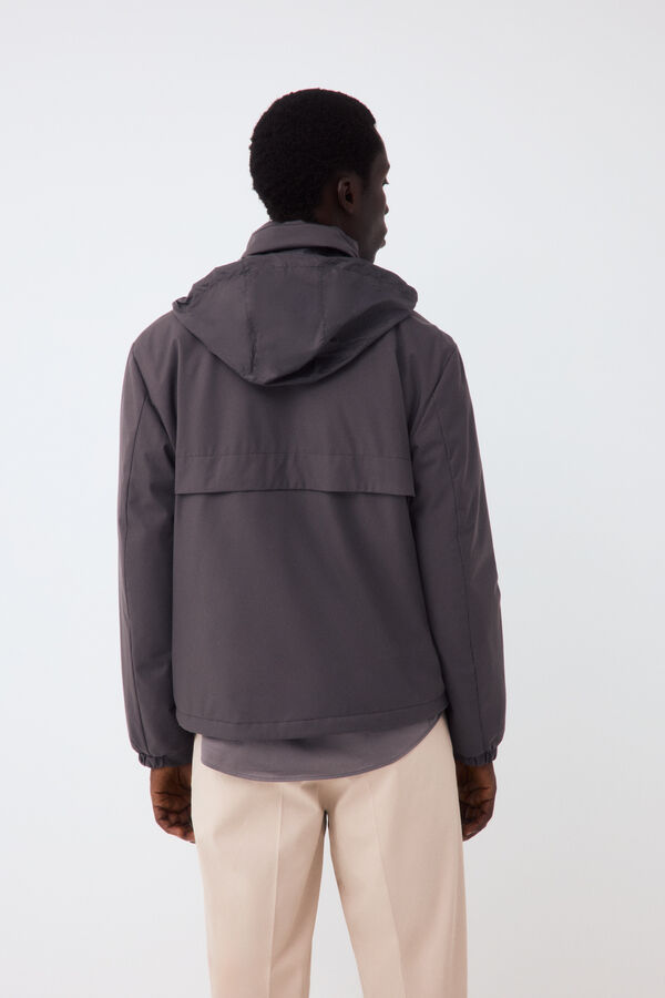 Pedro del Hierro Cazadora vistas cremalleras Gris