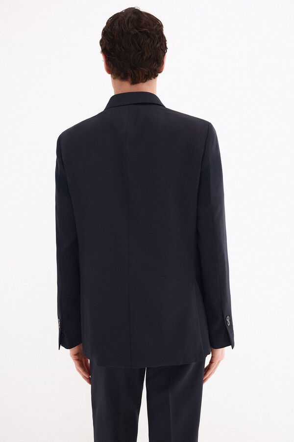 Pedro del Hierro Americana cruzada canvas slim bi-stretch Azul