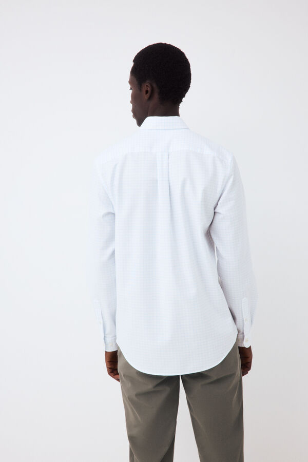 Pedro del Hierro Camisa cuadros Azul