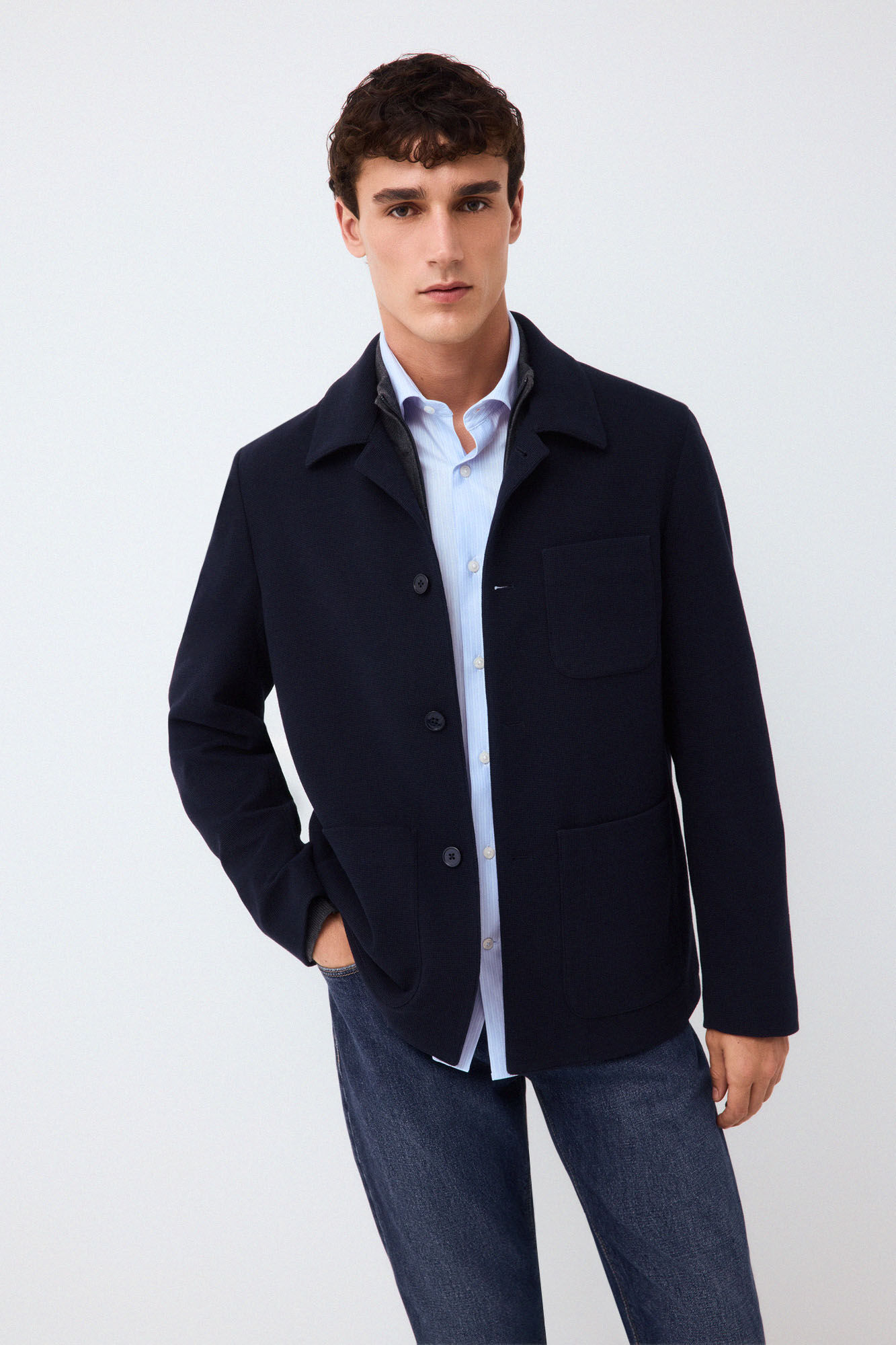 Pedro del Hierro Sobrecamisa de punto