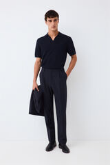 Pedro del Hierro Pantal&oacute;n traje coordinado t&eacute;cnico Azul