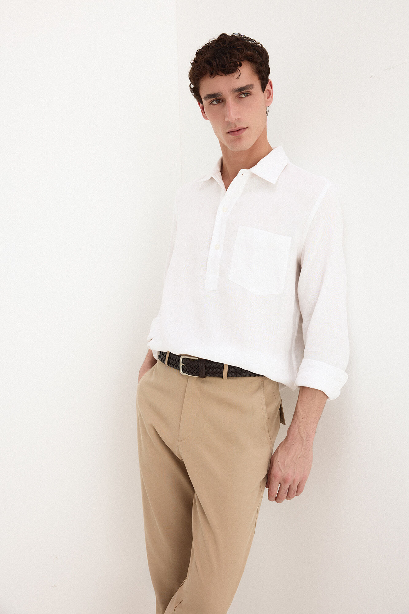 Pedro del Hierro Polera lino lisa