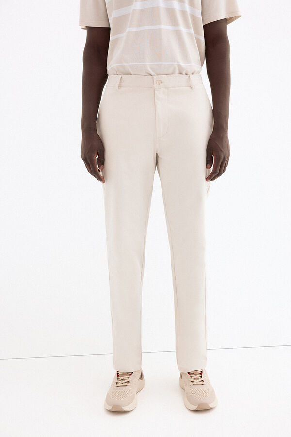Pedro del Hierro Pantalones largos golf Beige