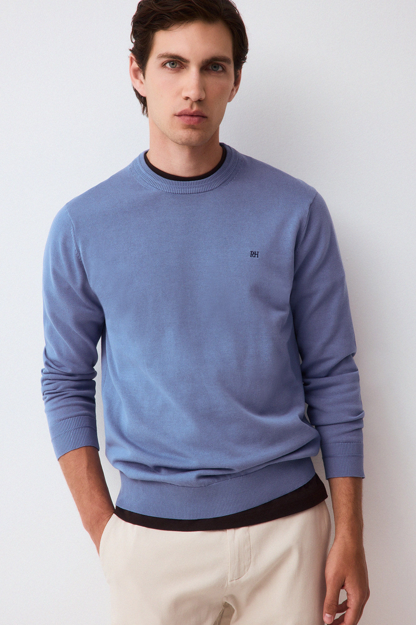 Pedro del Hierro Jersey punto fino algod&oacute;n premium