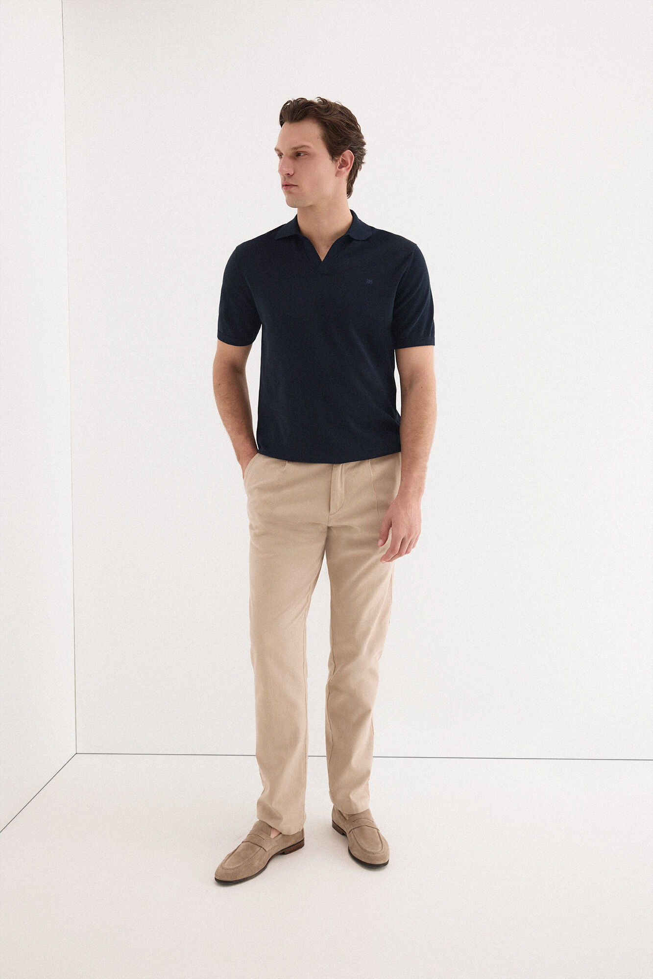 Pedro del Hierro Jersey polo premium manga corta algod&oacute;n