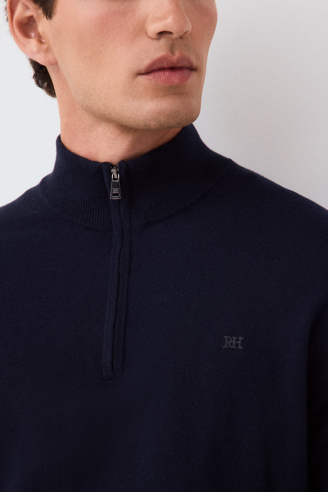 Pedro del Hierro Jersey punto premium algod&oacute;n seda cashmere