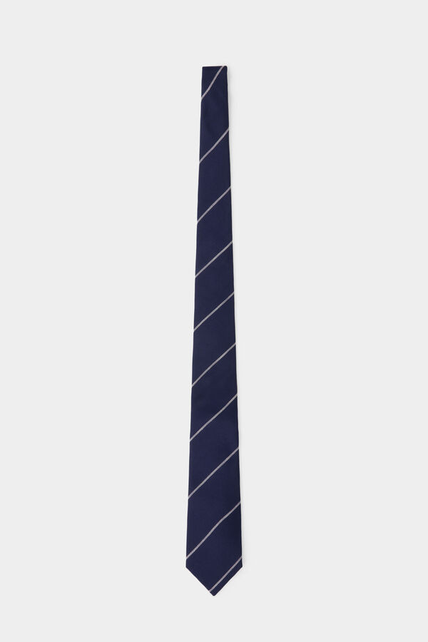 Pedro del Hierro Corbata seda extrafina Azul