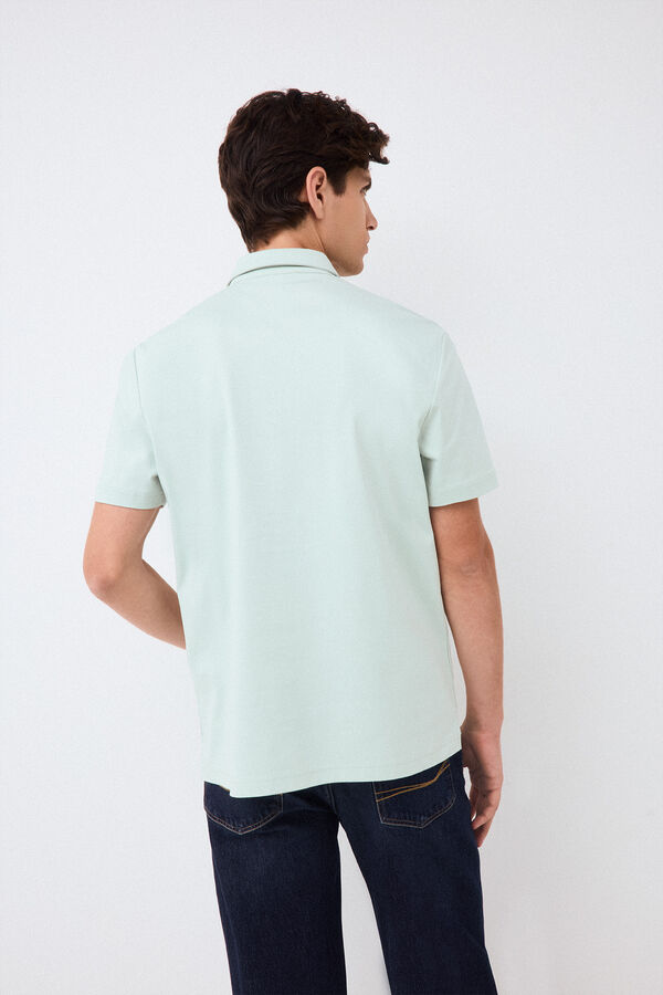 Pedro del Hierro Polo liso mercerizado Azul