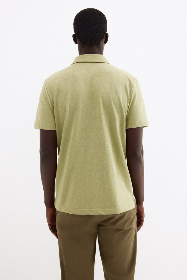 Pedro del Hierro Polo liso Verde