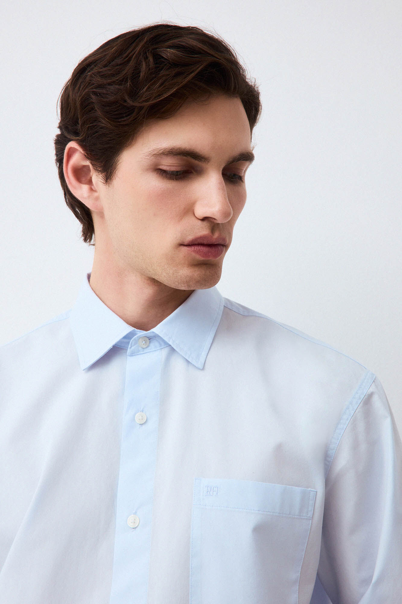 Pedro del Hierro Camisa lisa popel&iacute;n relax fit