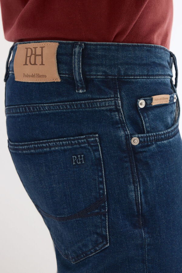 Pedro del Hierro Pantal&oacute;n vaquero premium flex ligero slim fit Azul