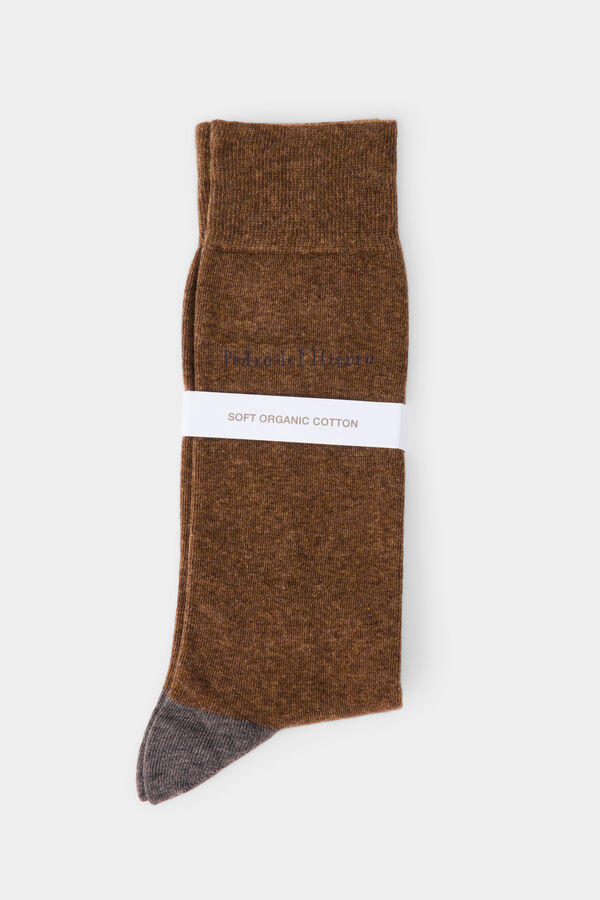 Pedro del Hierro Calcet&iacute;n liso sport Marr&oacute;n