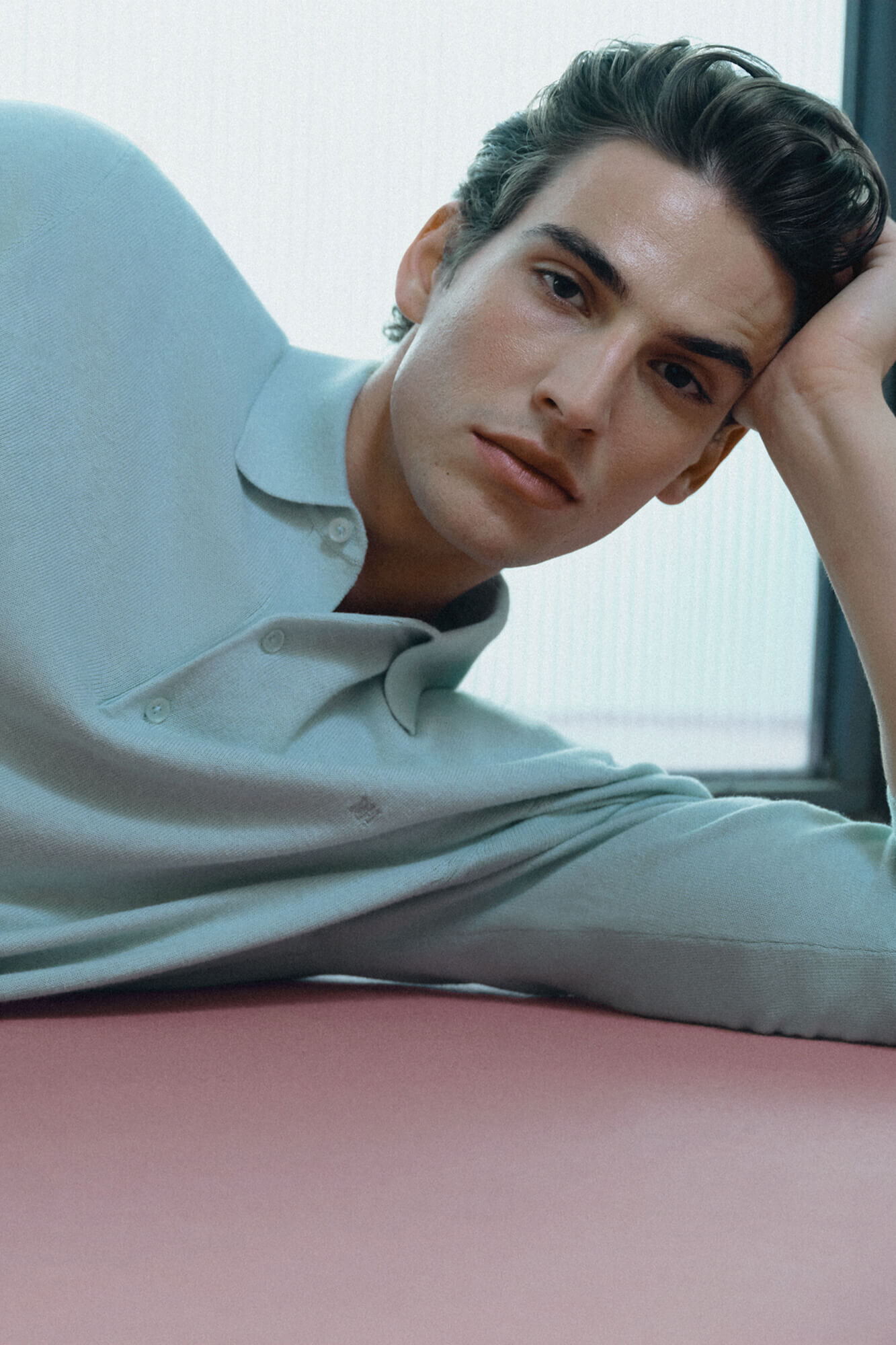 Pedro del Hierro Jersey punto premium algod&oacute;n seda cashmere