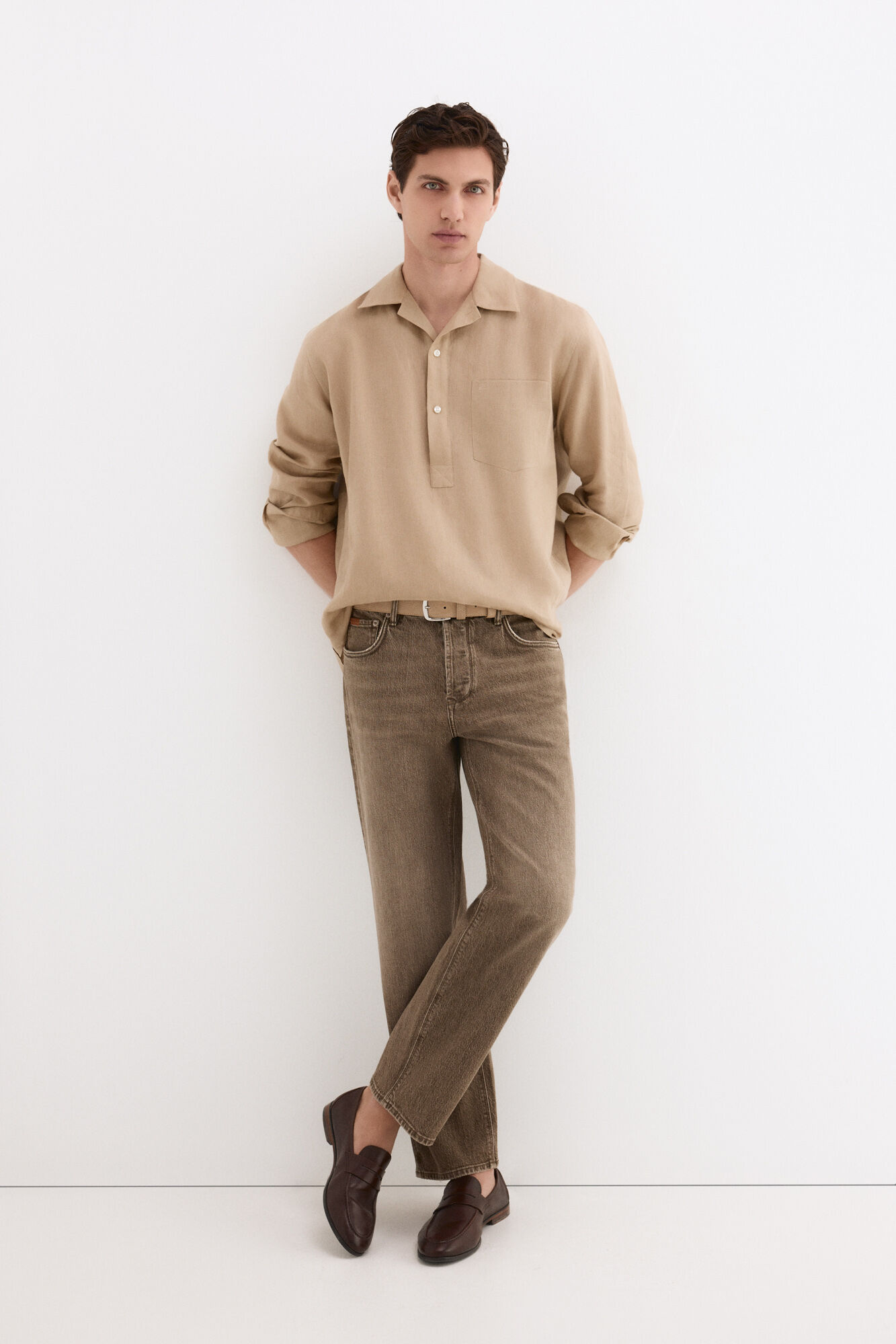 Pedro del Hierro Polera lino lisa