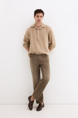 Pedro del Hierro Polera lino lisa Beige
