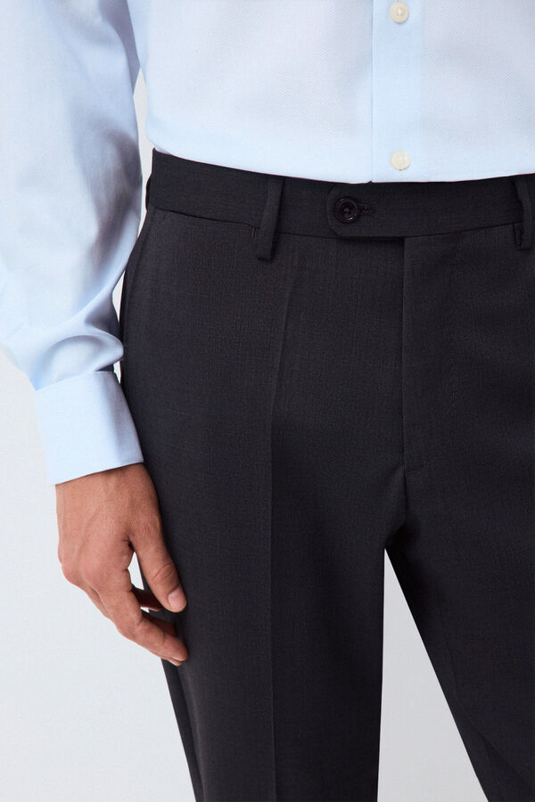 Pedro del Hierro Pantal&oacute;n traje coordinado tailored b&aacute;sico Gris