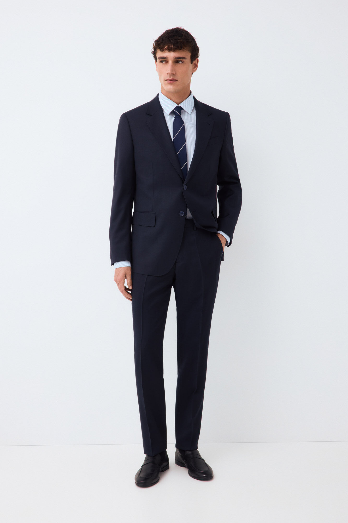 Pedro del Hierro Pantal&oacute;n traje coordinado slim ojo de perdiz