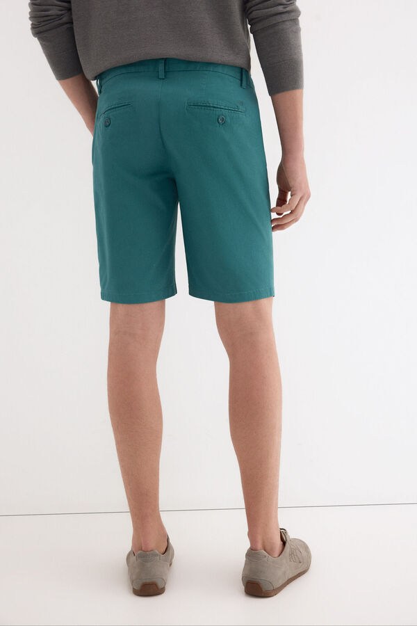 Pedro del Hierro Bermuda chino regular Turquesa