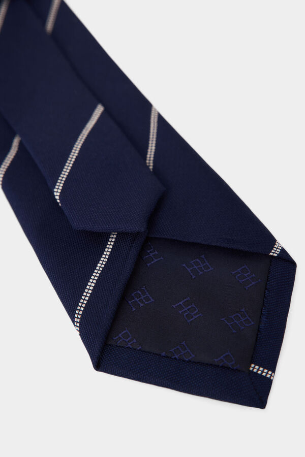 Pedro del Hierro Corbata seda extrafina Azul