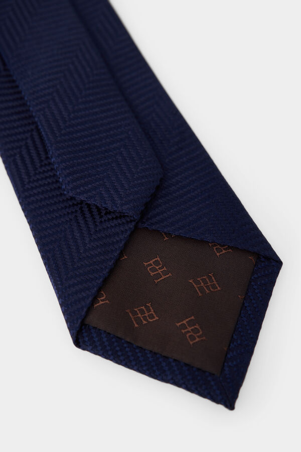 Pedro del Hierro Corbata seda extrafina Azul