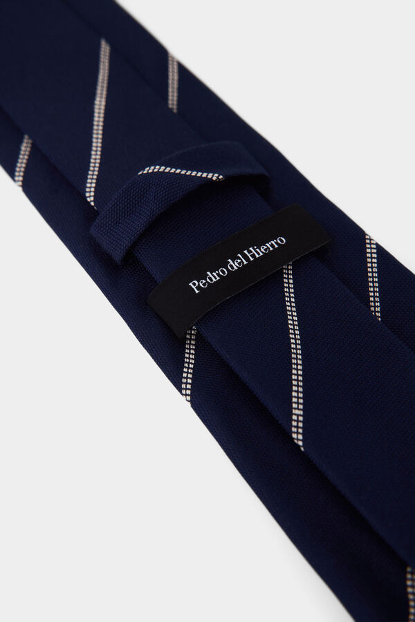 Pedro del Hierro Corbata seda extrafina Azul