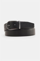Pedro del Hierro Cintur&oacute;n piel vestir reversible Negro