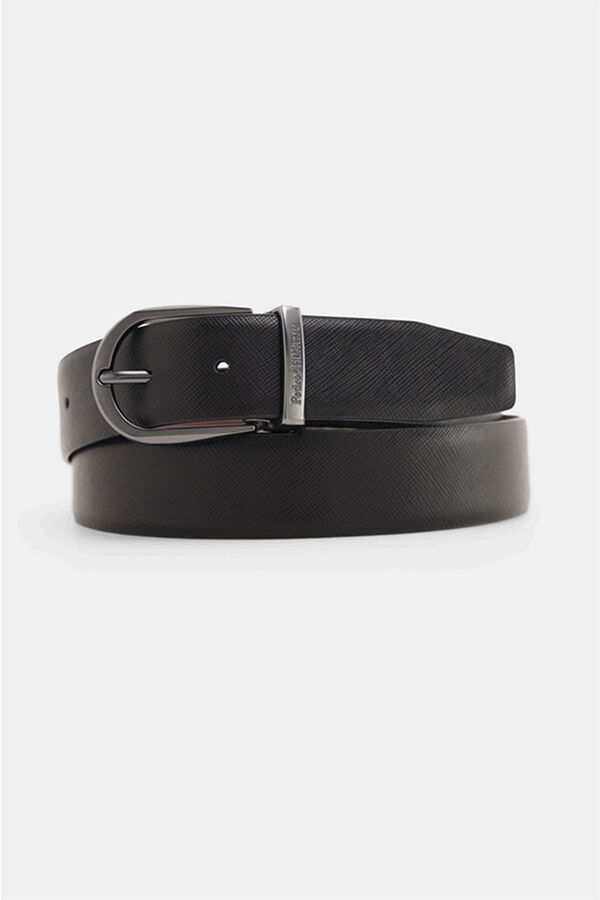 Pedro del Hierro Cintur&oacute;n piel vestir reversible Negro