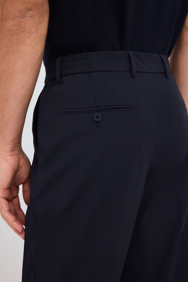 Pedro del Hierro Pantal&oacute;n traje coordinado t&eacute;cnico Azul