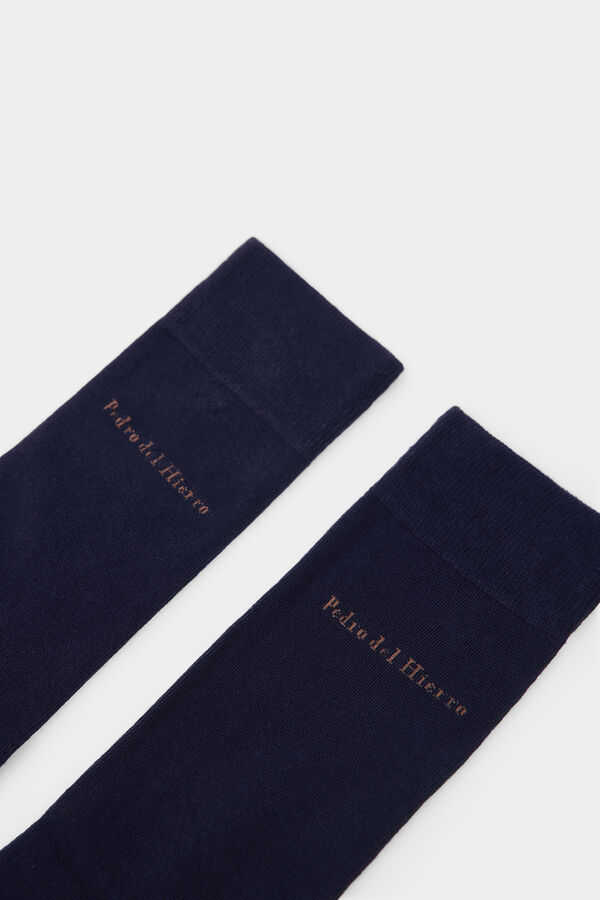 Pedro del Hierro Calcet&iacute;n liso sport Azul