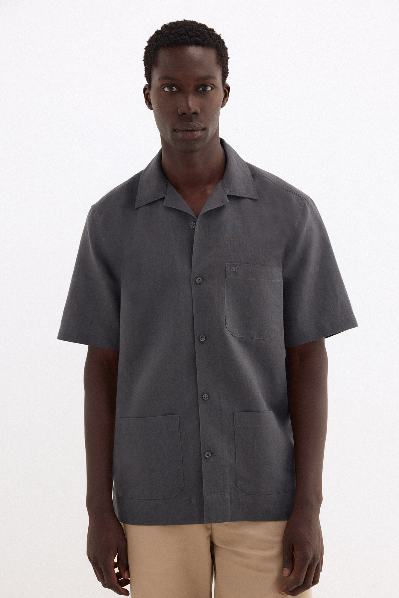 Pedro del Hierro Guayabera lino manga corta