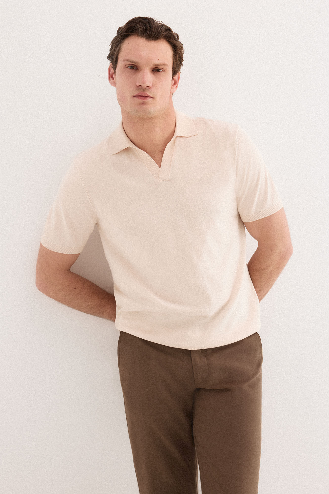 Pedro del Hierro Jersey polo premium manga corta algod&oacute;n