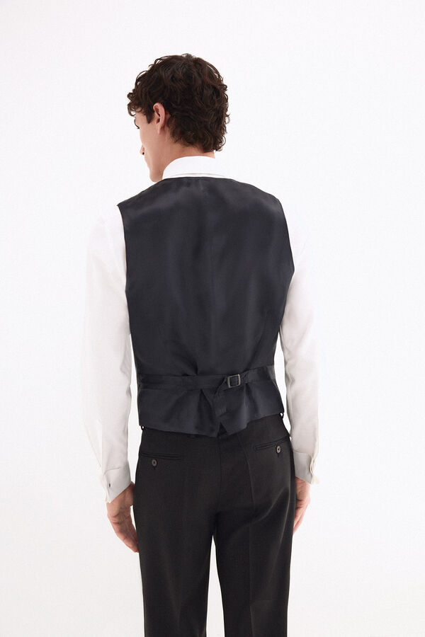 Pedro del Hierro Chaleco tailored liso Gris
