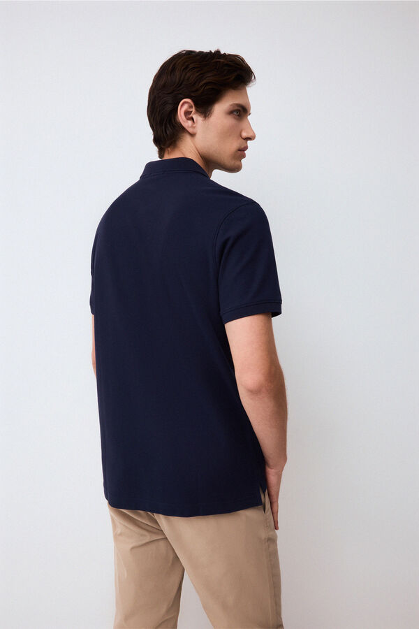 Pedro del Hierro Polo b&aacute;sico piqu&eacute; Azul