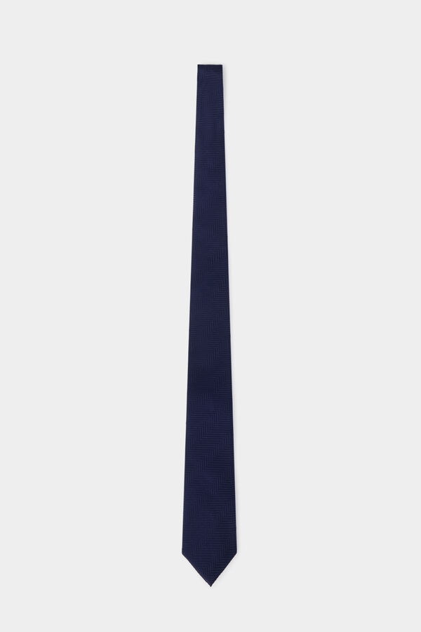 Pedro del Hierro Corbata seda extrafina Azul