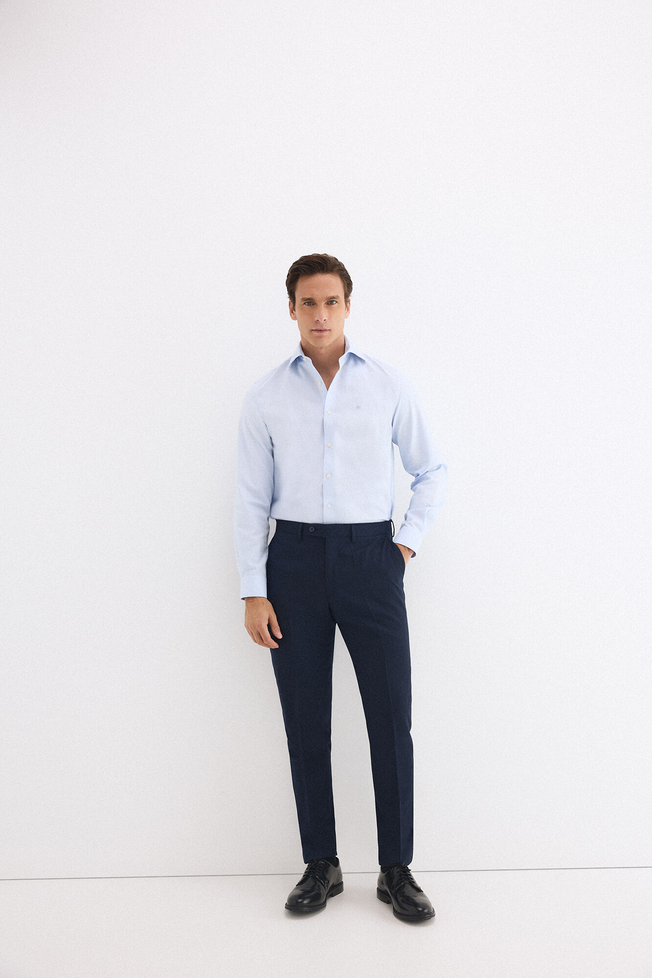 Pedro del Hierro Camisa vestir lisa non iron + antimanchas