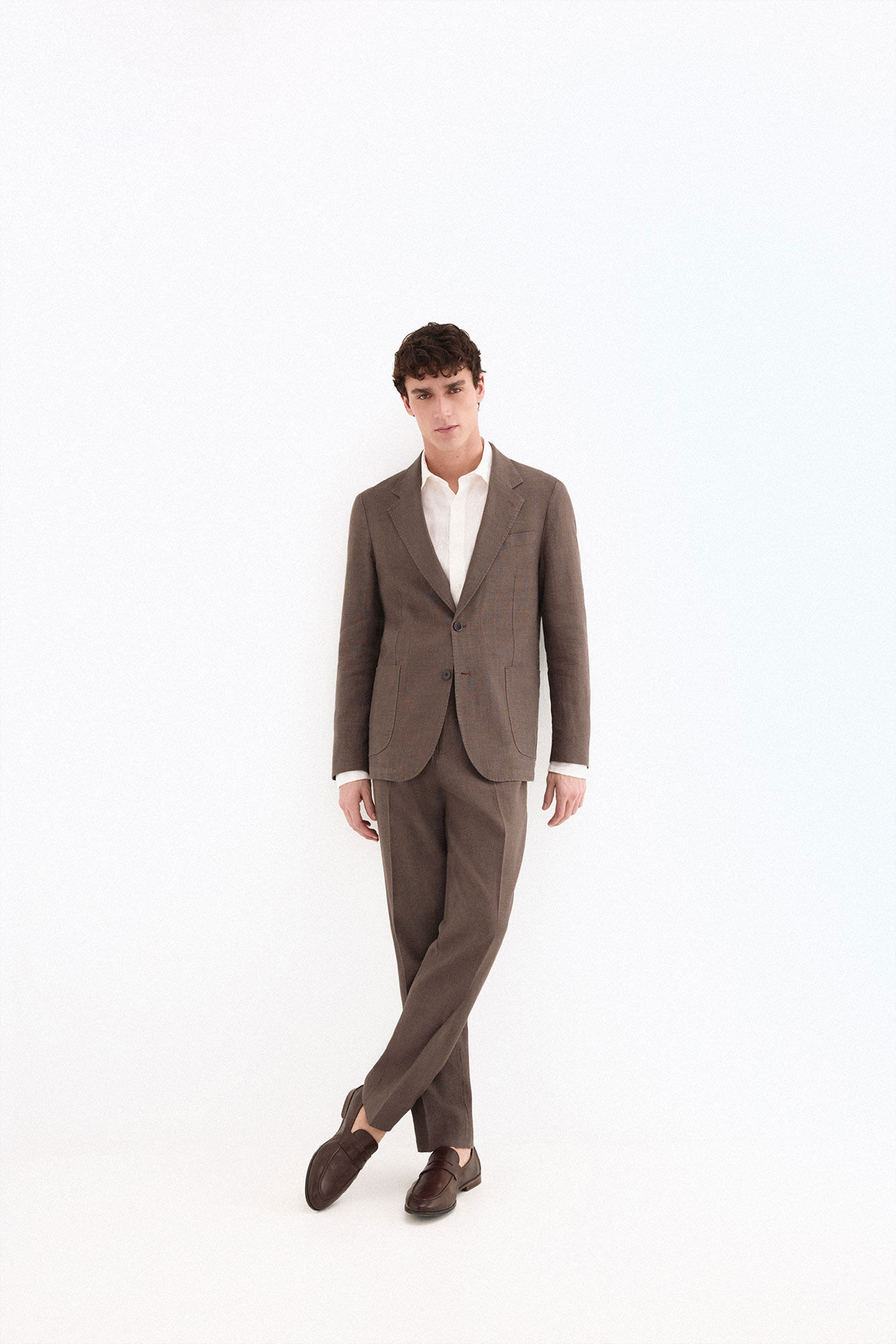 Pedro del Hierro Americana coordinada mezcla lino