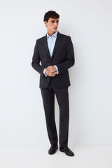 Pedro del Hierro Pantal&oacute;n traje coordinado tailored b&aacute;sico Gris