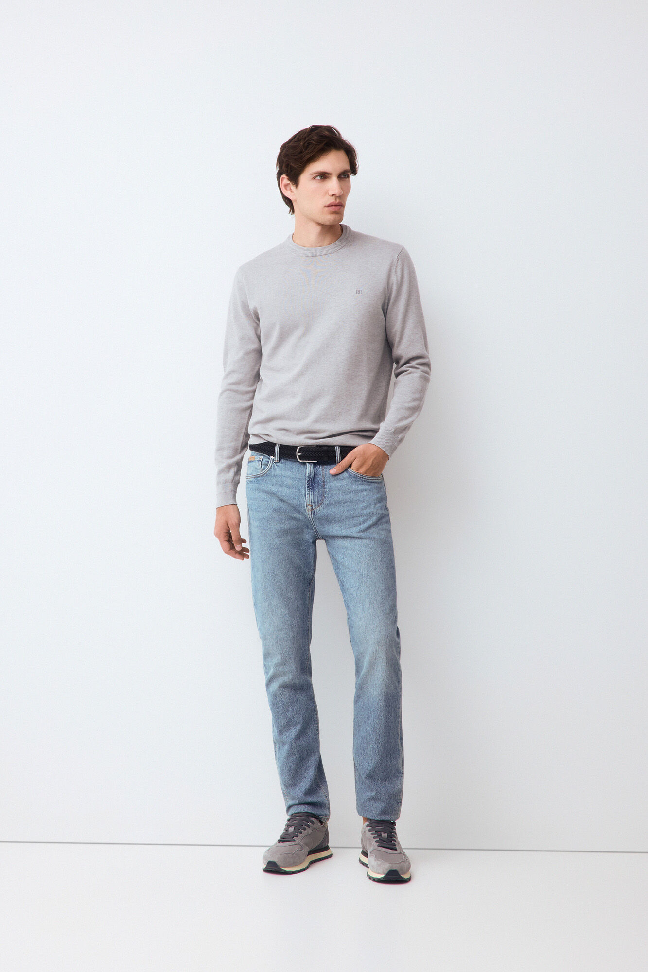 Pedro del Hierro Jersey punto fino algod&oacute;n premium