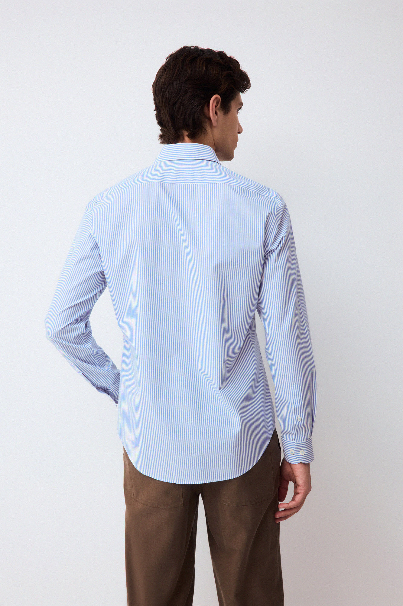 Pedro del Hierro Camisa vestir rayas non iron + antimanchas slim fit