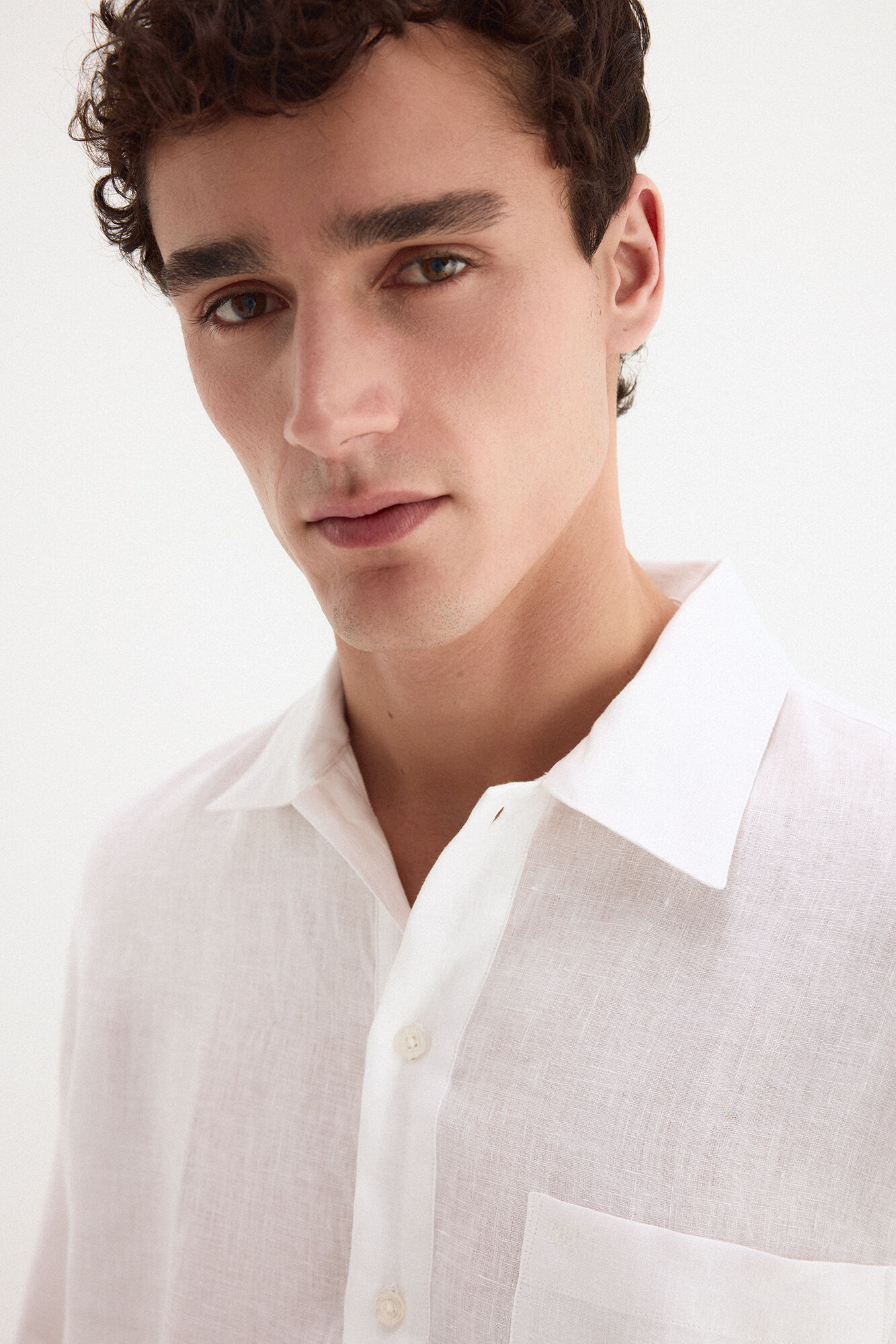 Pedro del Hierro Polera lino lisa