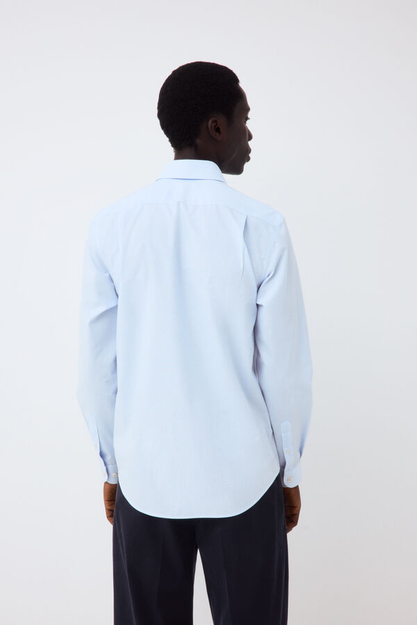 Pedro del Hierro Camisa vestir rayas f&aacute;cil plancha Azul