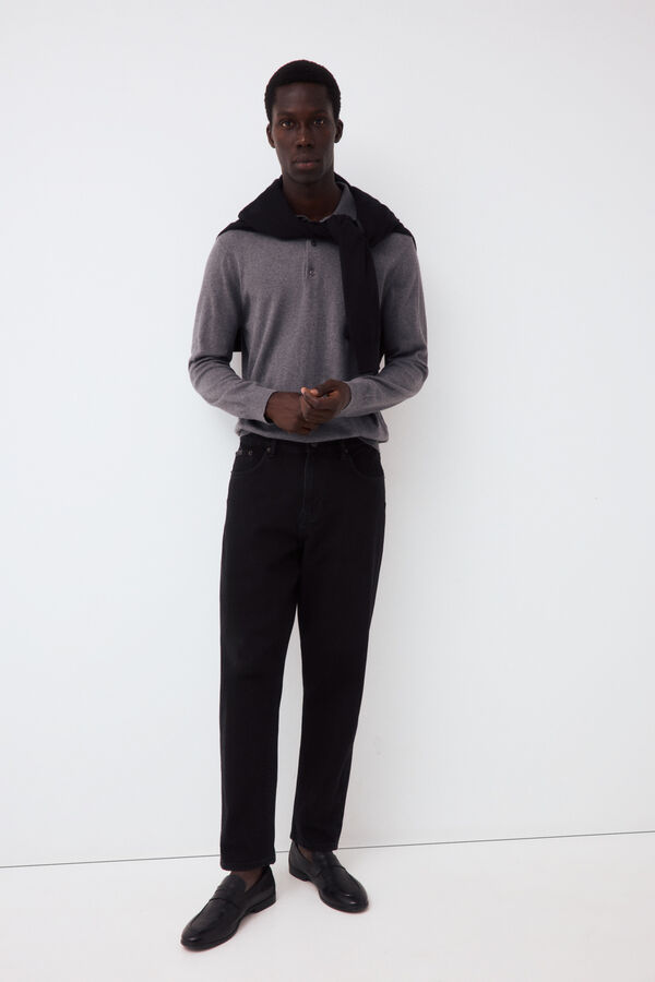 Pedro del Hierro Pantal&oacute;n vaquero tapered fit Negro