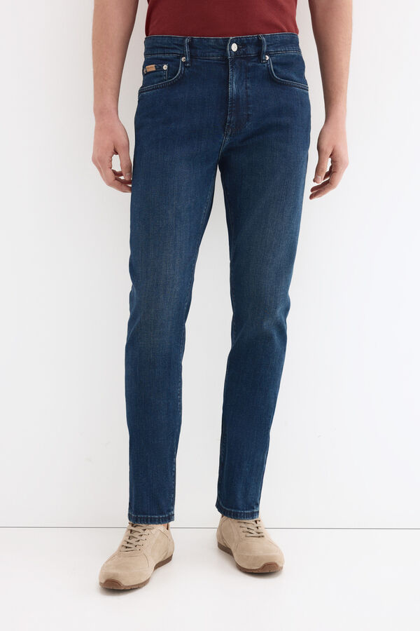 Pedro del Hierro Pantal&oacute;n vaquero premium flex ligero slim fit Azul