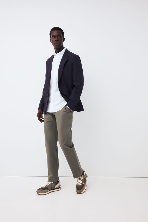 Pedro del Hierro Camisa cuadros Azul