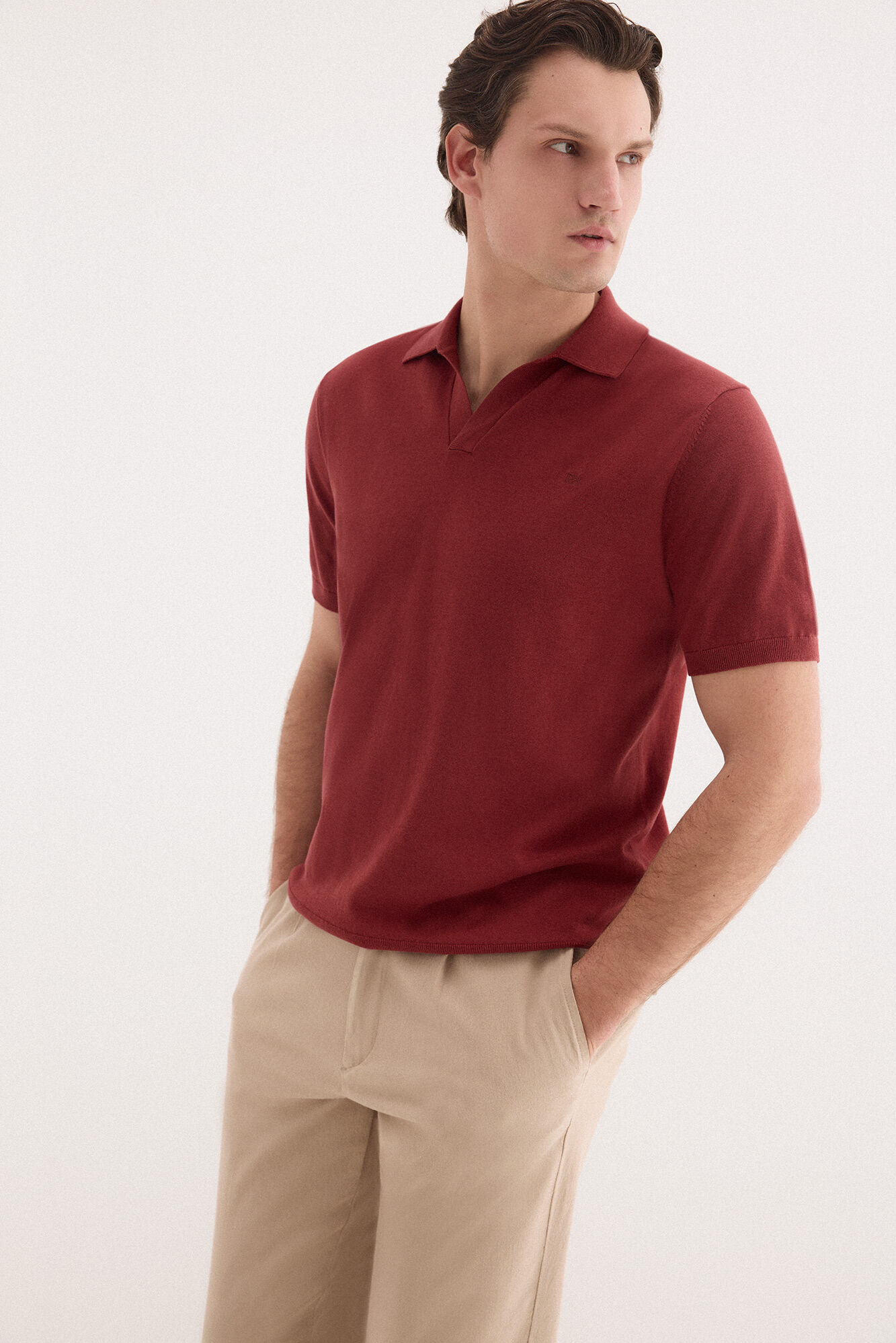 Pedro del Hierro Jersey polo premium manga corta algod&oacute;n