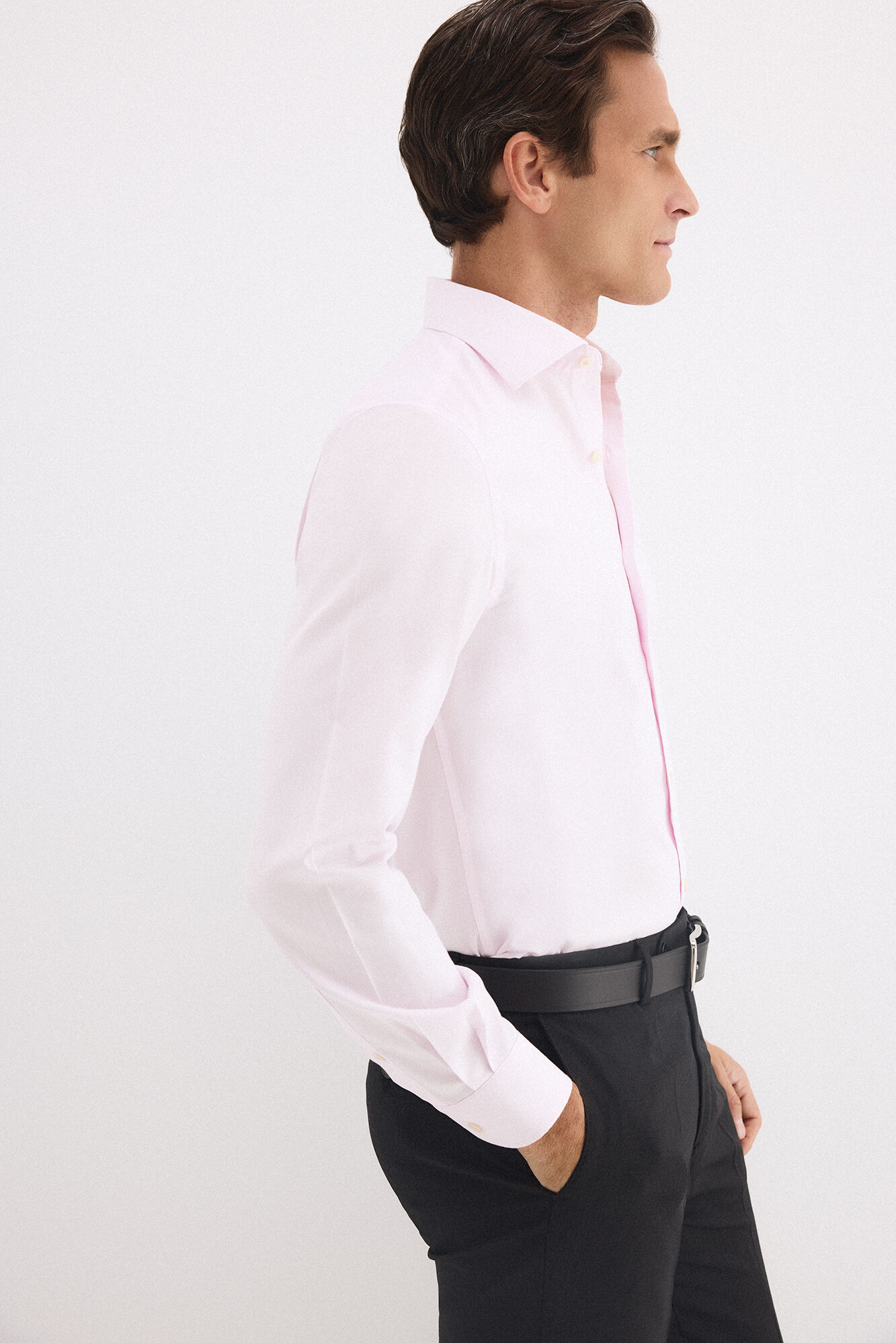 Pedro del Hierro Camisa vestir lisa non iron + antimanchas